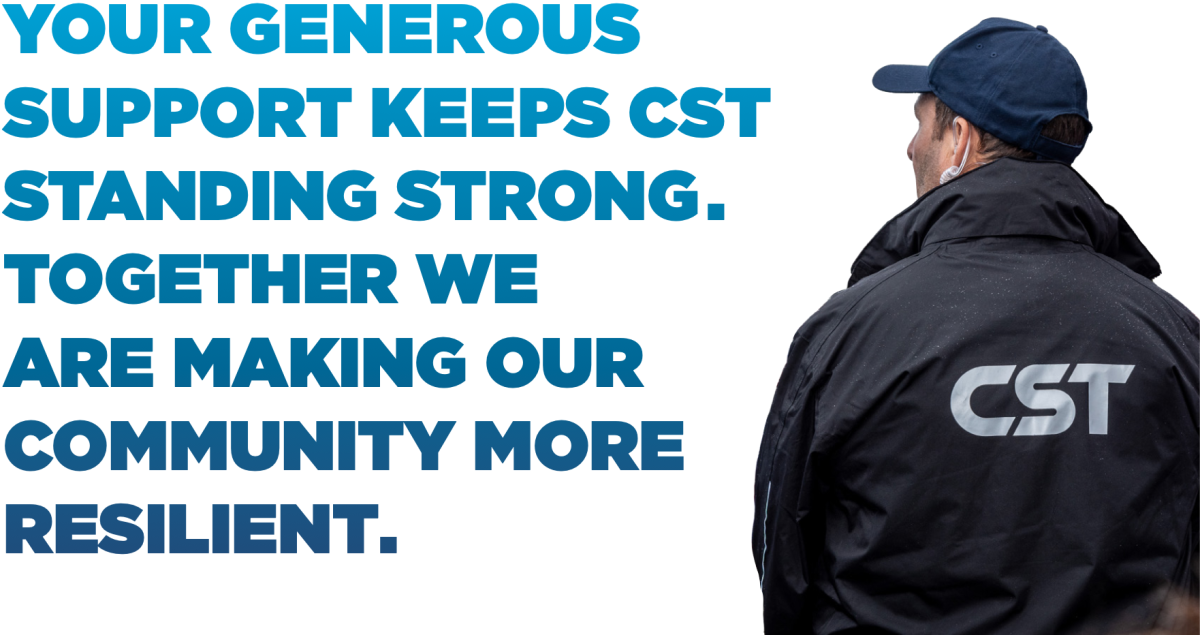 Your generous support keeps CST standing strong. Together we are making our community more resilient.