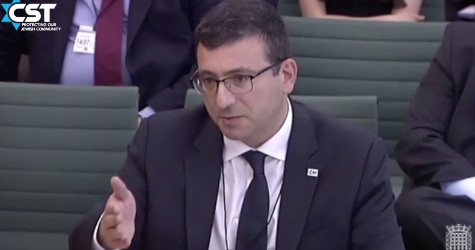 CST’s Mark Gardner gives evidence to the Home Affairs Select Committee ...